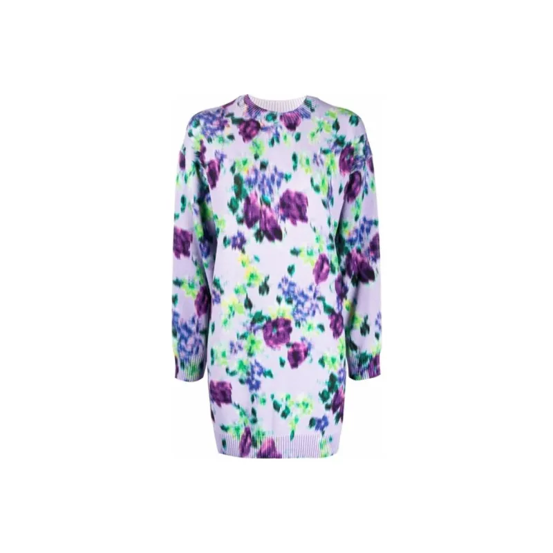 KENZO Long-Sleeved Dresses Women's Purple-0