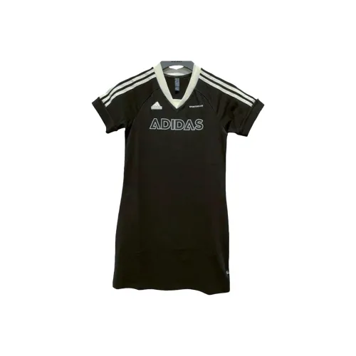 Adidas Short Sleeved Dresses Women's Black