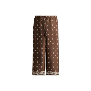 H&M Casual Pants Women's Brown/White