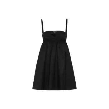 PRADA Re Nylon Triangle logo Minidress