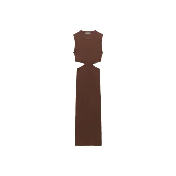 ZARA Sleeveless Dresses Women's Chocolate
