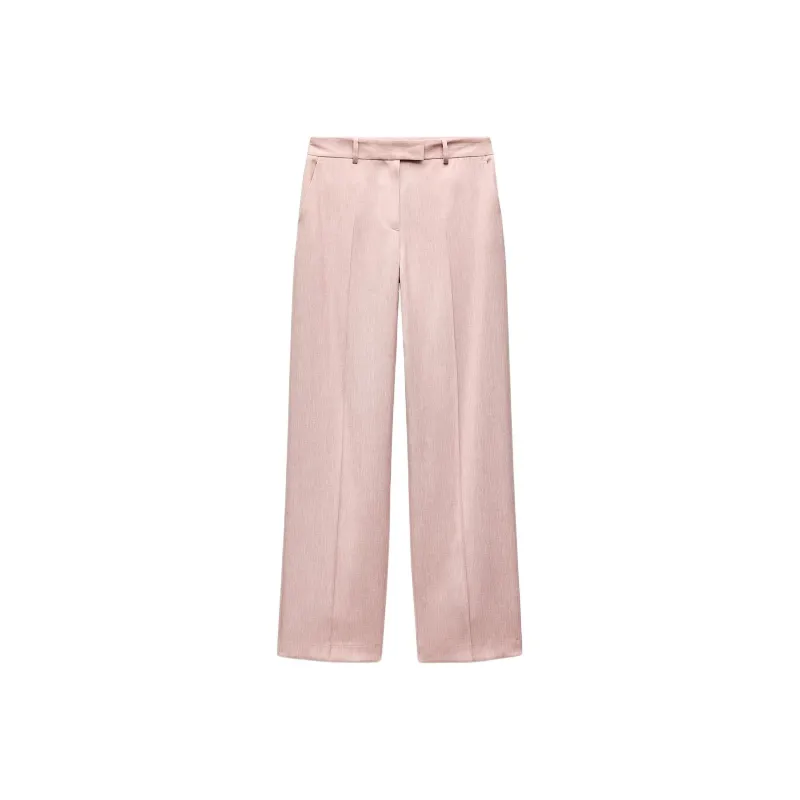 ZARA Casual Pants Women's Pink-0