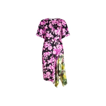 DRIES VAN NOTEN SS23 Short Sleeved Dress Women's Pink