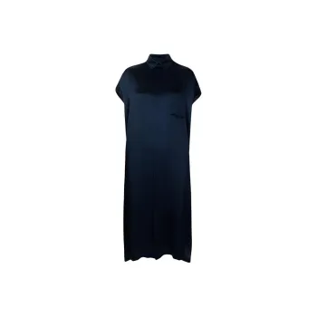 Balenciaga Short Sleeved Dresses Women's Dark Blue