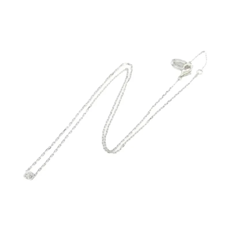 Cartier 2010s Large 18K White Gold D'Amour Diamond Pendant Necklace-1