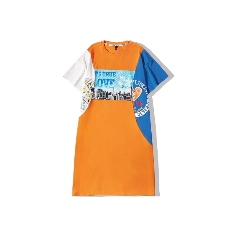 EPTISON WOMAN Patchwork Style Dress-3
