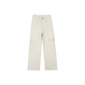Wen Shan Casual Pants Women's Cream White
