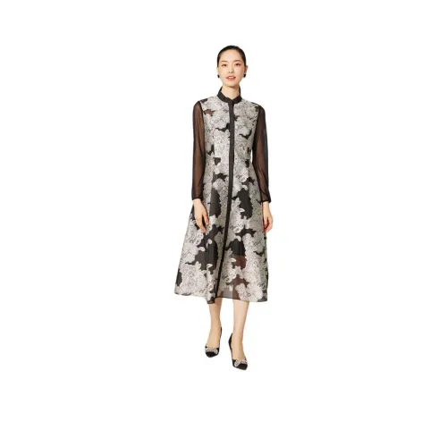 BBLLUUEE Long Sleeved Dress Women's Ink Black