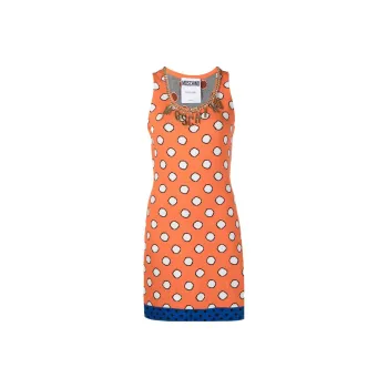 MOSCHINO Sleeveless Dresses Women's Orange