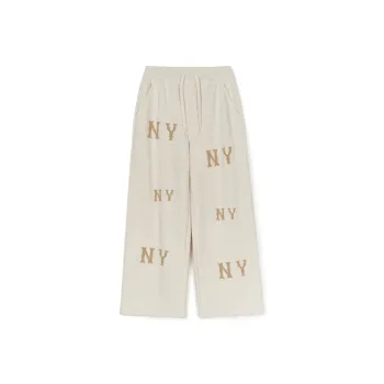 MLB New York Yankees Casual Pants Women's Ecru