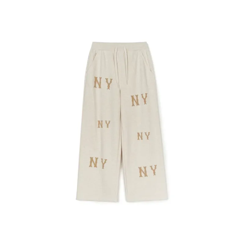 MLB New York Yankees Casual Pants Women's Ecru-0