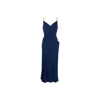 McQ Alexander McQueen V-Neck Spaghetti Strap Midi Dress