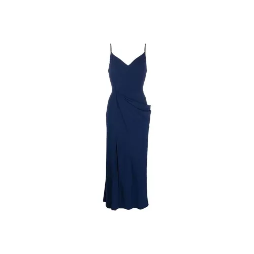 McQ Alexander McQueen V-Neck Spaghetti Strap Midi Dress