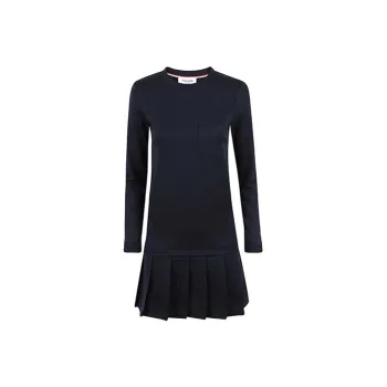THOM BROWNE Long Sleeved Dresses Women's Navy