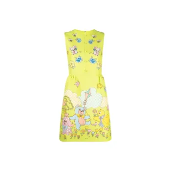 MOSCHINO Sleeveless Dresses Women's Yellow