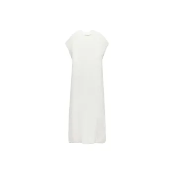ZARA Short Sleeved Dress Women's White