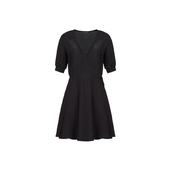 ARMANI EXCHANGEAE SS22 Short Sleeved Dresses Women's Black-0