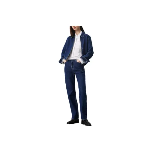 CALVIN KLEIN Jeans Europe Version Women's Dark Indigo