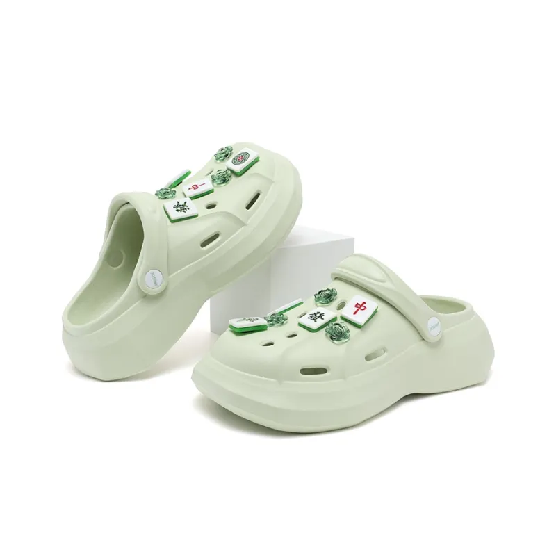 JOSINY Dopamine, Outdoor Wading, Treading Water On The Beach, Baotou Sandal Fashion Trend, Clogs Women's Avocado Green-3