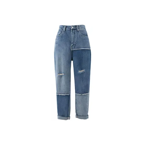SOON FLOWER Jeans Women's Blue