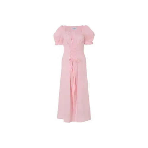 Sleeper Short-Sleeved Dresses Women's Pink