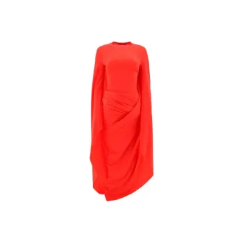 Balenciaga FW22 Long-Sleeved Dresses Regular Fit Women's Red