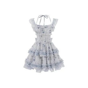 UTHA Short Sleeved Dress Women's Blue