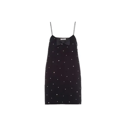MIU MIU Sleeveless Dress Women's Black