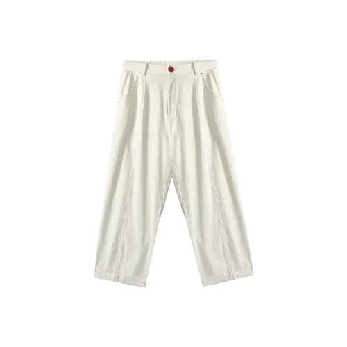 WUPODAMANVZHUANG Casual Pants Women's Cream Cherry