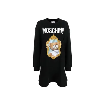 MOSCHINO Long Sleeved Dresses Women's Black