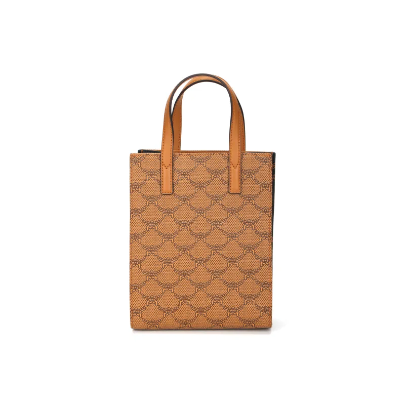 MCM Aren Artificial Leather Shoulder Bag Crossbody Bag Handbag Mini Women's Cognac-2