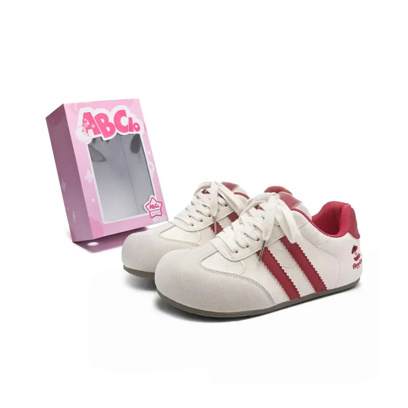 ABCIO Skateboard Shoes Women's Low Top Red Apple/Banana Yellow-5