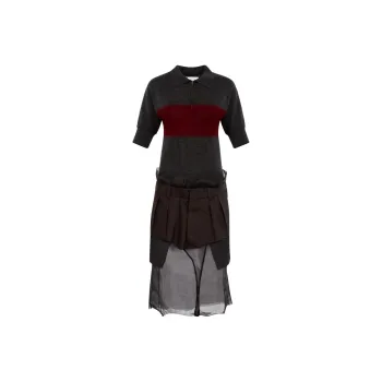 Maison Margiela FW24 Short Sleeved Dress Women's Gray