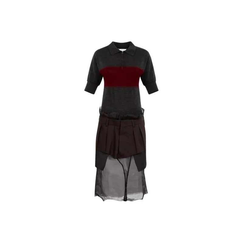 Maison Margiela FW24 Short Sleeved Dress Women's Gray-0