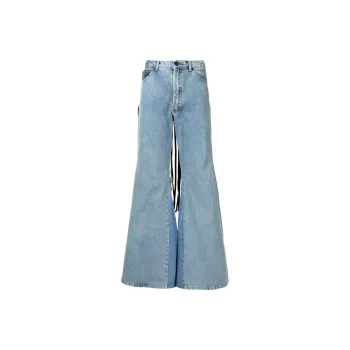 NATASHA ZINKO Fringed Flared Jeans