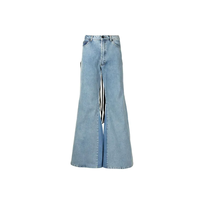 NATASHA ZINKO Fringed Flared Jeans-0