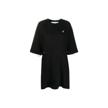 OFF WHITE FW20 Short Sleeved Dresses Women's Black