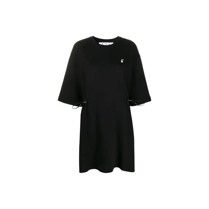OFF WHITE FW20 Short Sleeved Dresses Women's Black-0