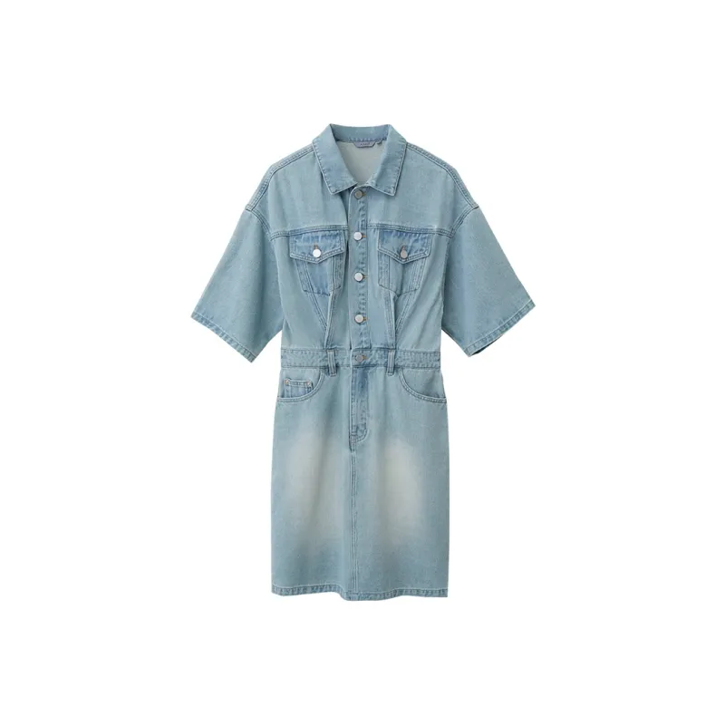 AMII Slip Dresses Women's Denim Blue-0