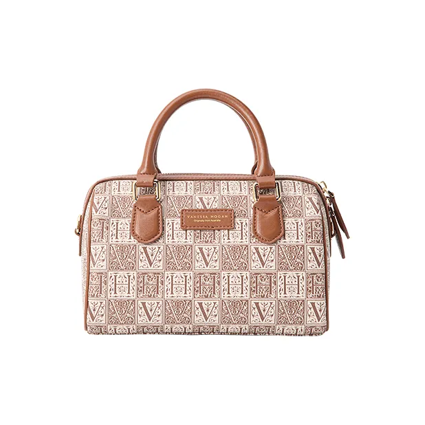 VANESSA HOGAN Artificial Leather Bowling Bag, Shoulder Bag, Crossbody Bag, Handbag Women's Multicolor-8