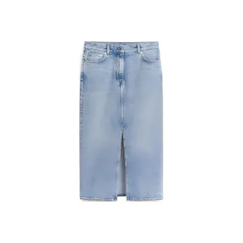 ARKET Denim Long Skirt Women's Light Blue