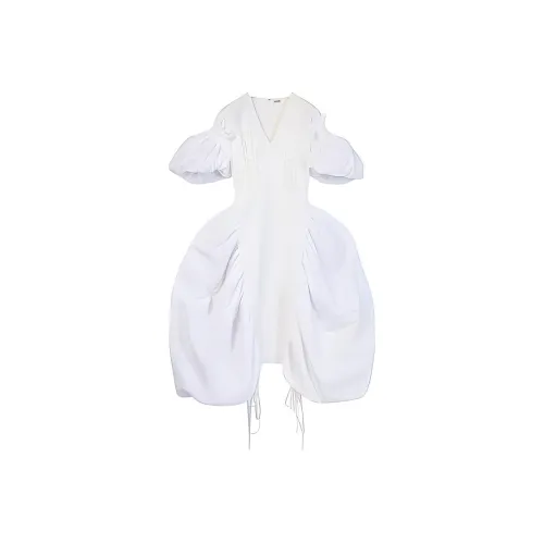 LOEWE Short Sleeved Dresses Women's White