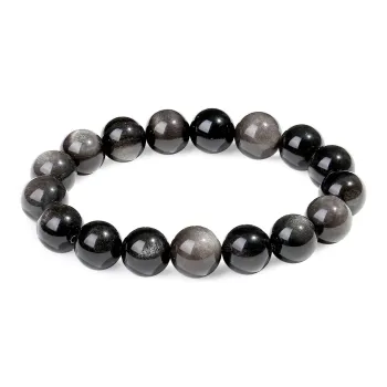 LANMUYINNUO Natural Obsidian Bracelets Unisex