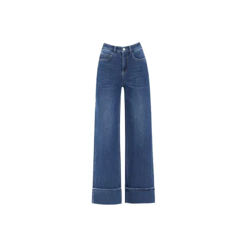You Cow Me Pants Jeans Women's Blue