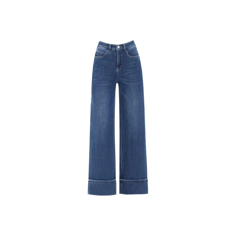 You Cow Me Pants Jeans Women's Blue-0