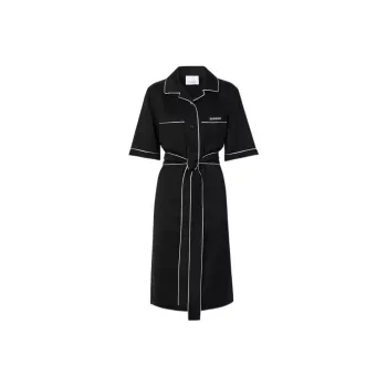 Burberry SS23 The Year Of The Rabbit Long Sleeved Dress Women's Black