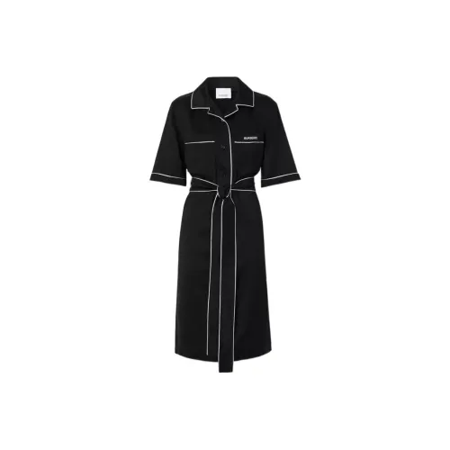 Burberry SS23 The Year Of The Rabbit Long Sleeved Dress Women's Black