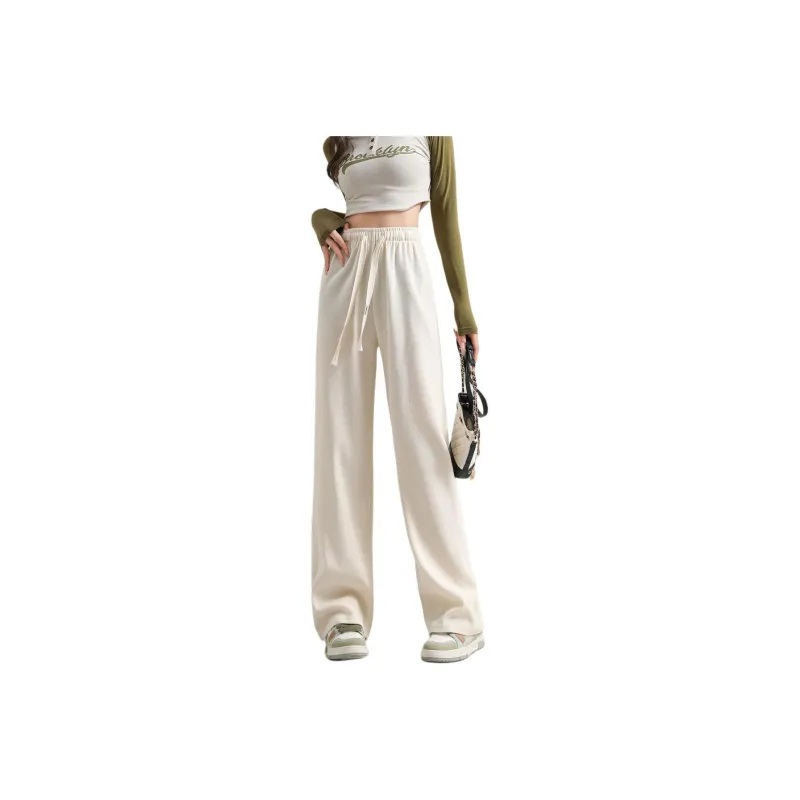 Ya Sheep People Casual Pants Women's Ecru-0