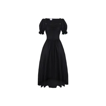 JINYE ORIENTAL Short Sleeved Dresses Women's Black