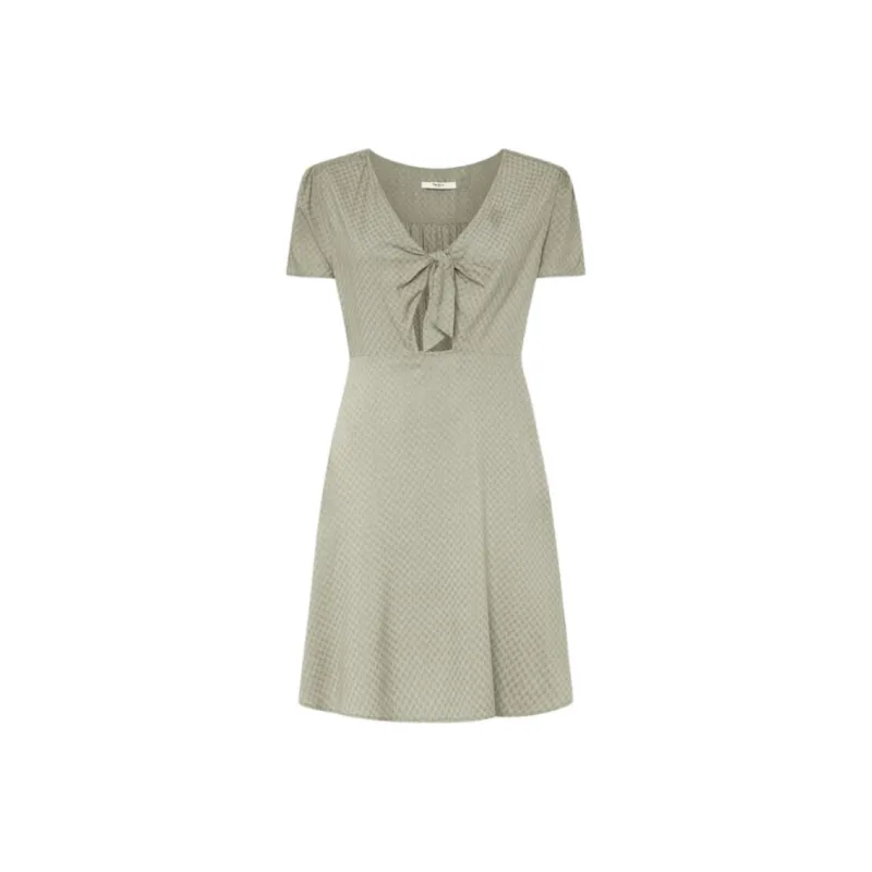 Pepe Jeans Short Sleeved Dress Women's Green-0